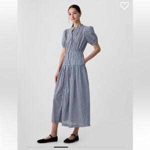Gap x DÔEN Gingham Maxi Dress NWT